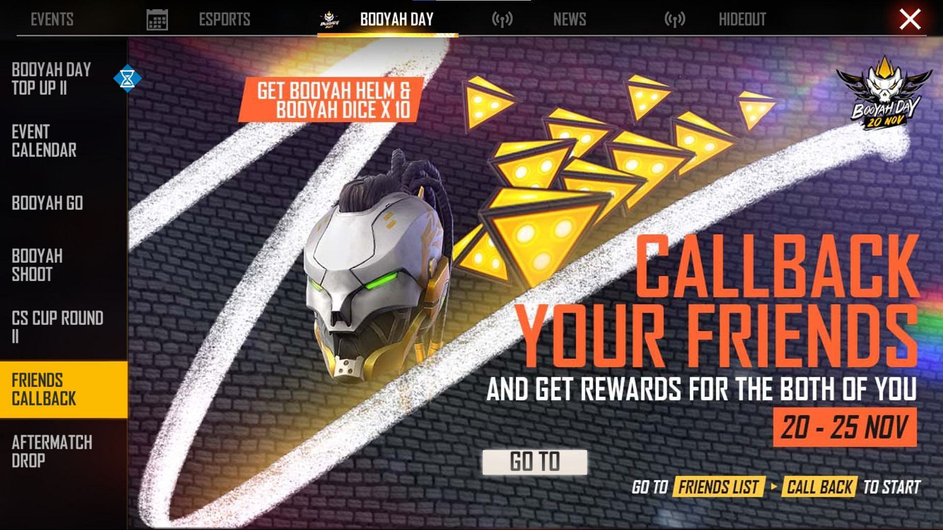 Friends Callback event ends today (Image via Free Fire)